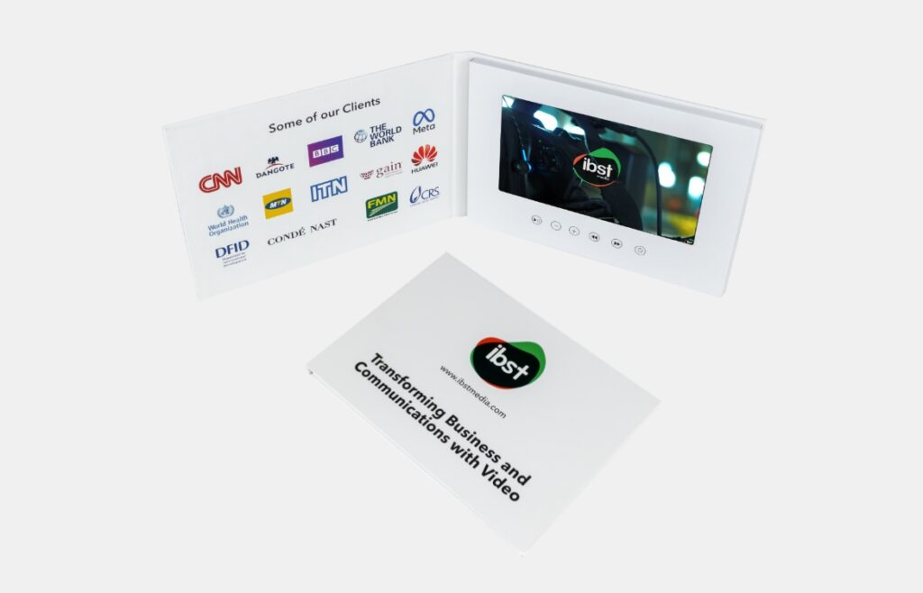 7 inch Hardcover video brochure