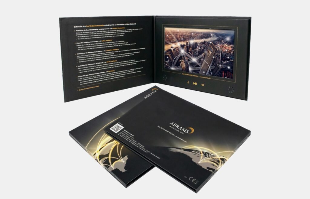 10 inch Hardcover video brochure