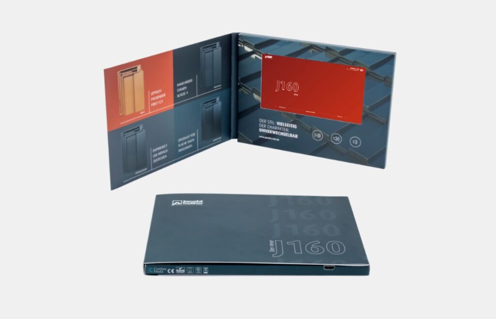 4.3 inch softcover video brochure