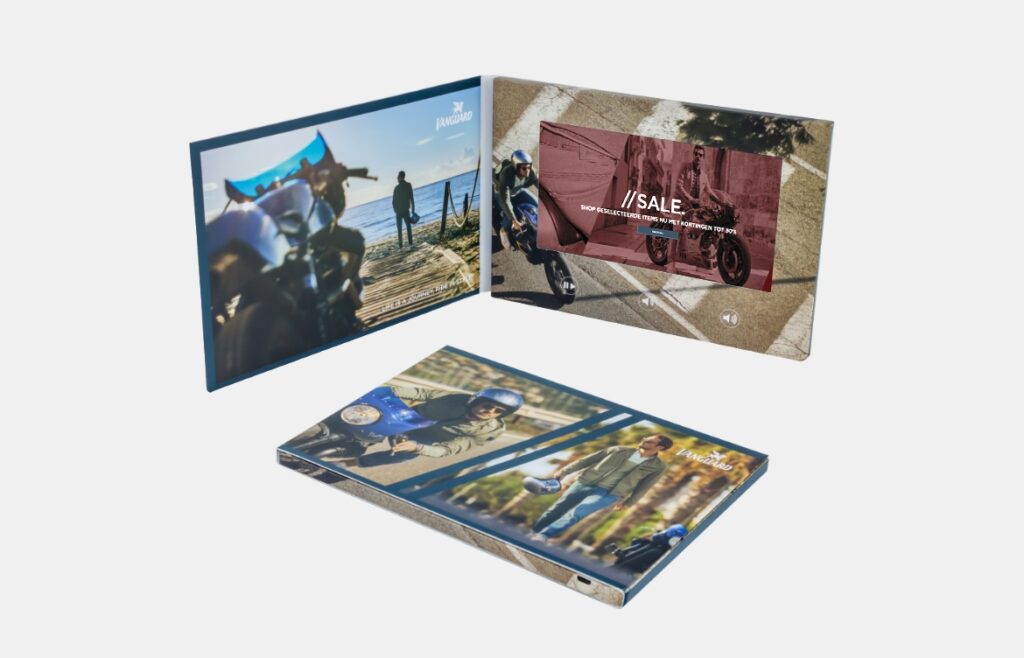 7 inch softcover video brochure