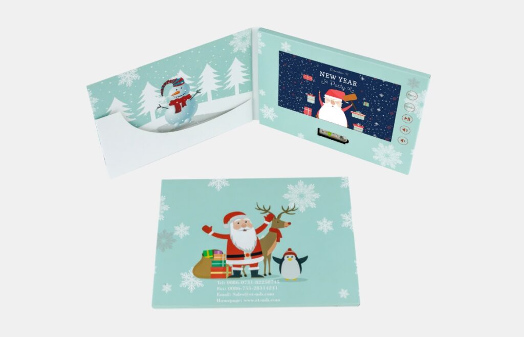 7 inch softcover Christmas gift video card