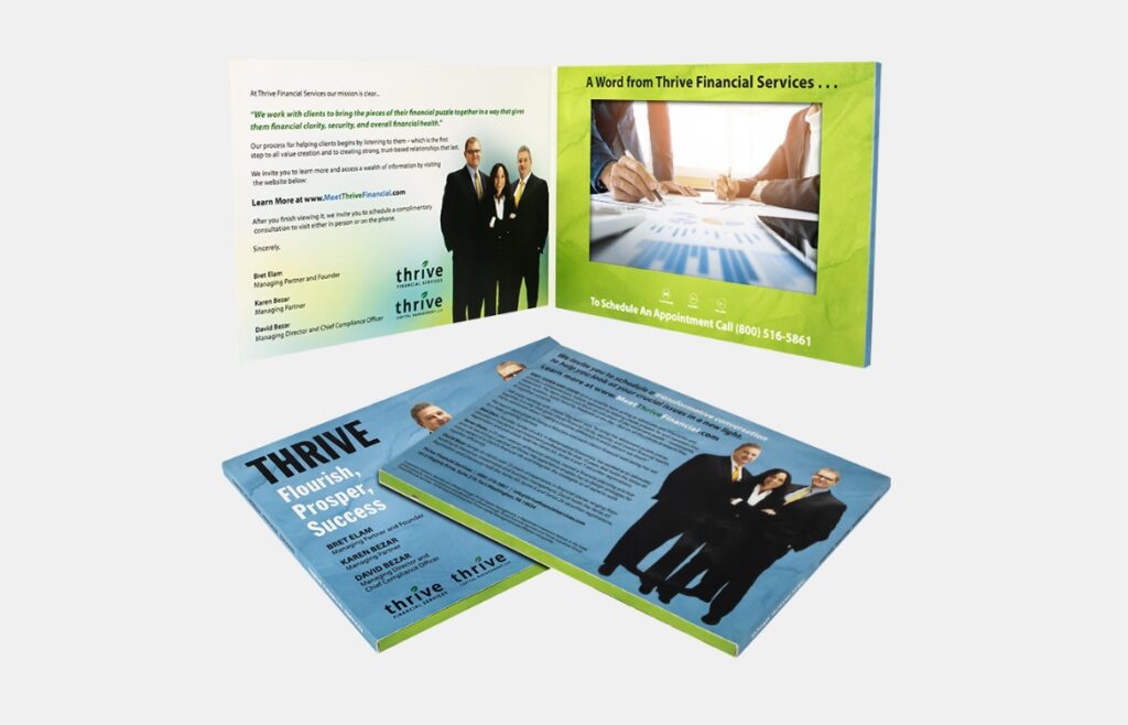 10 inch softcover video brochure